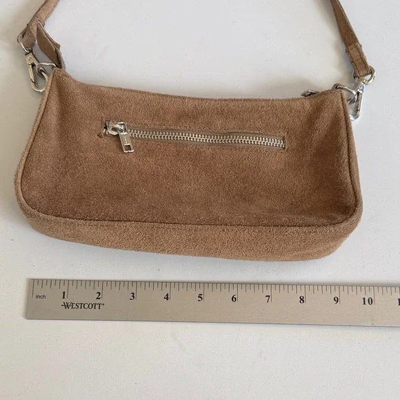 Brandy Melville Small Suede Tan Shoulder Bag - Picture 4 of 15